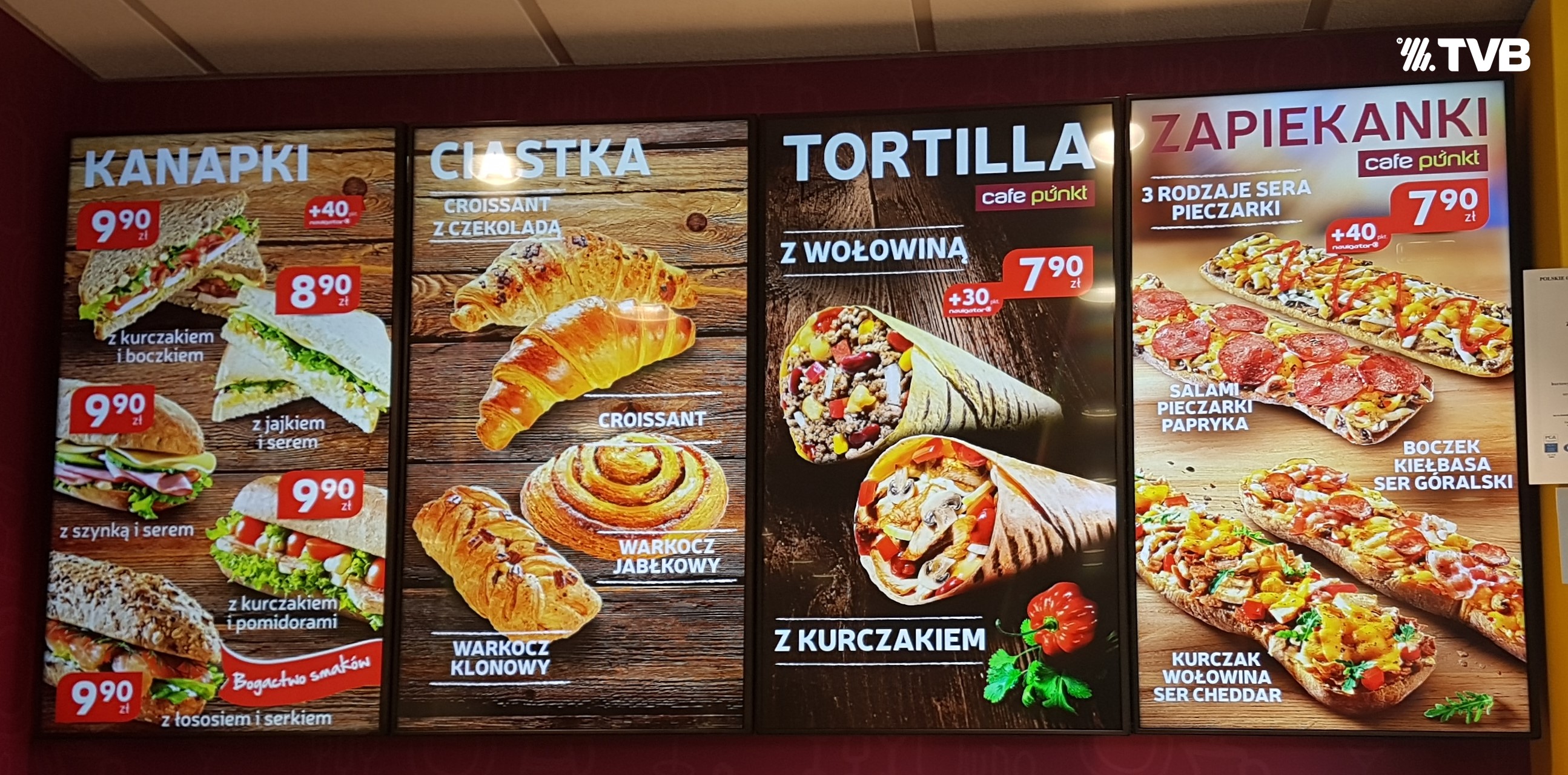 Menu board